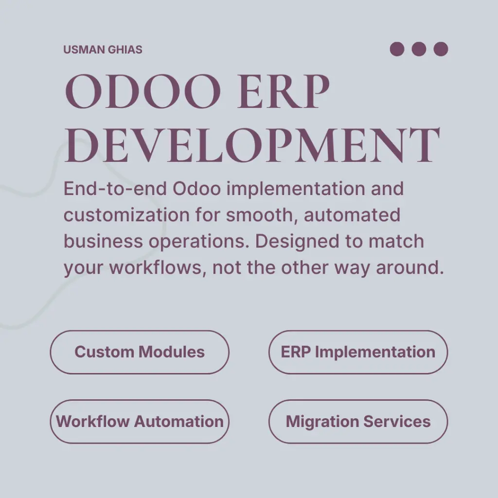 Odoo ERP Development