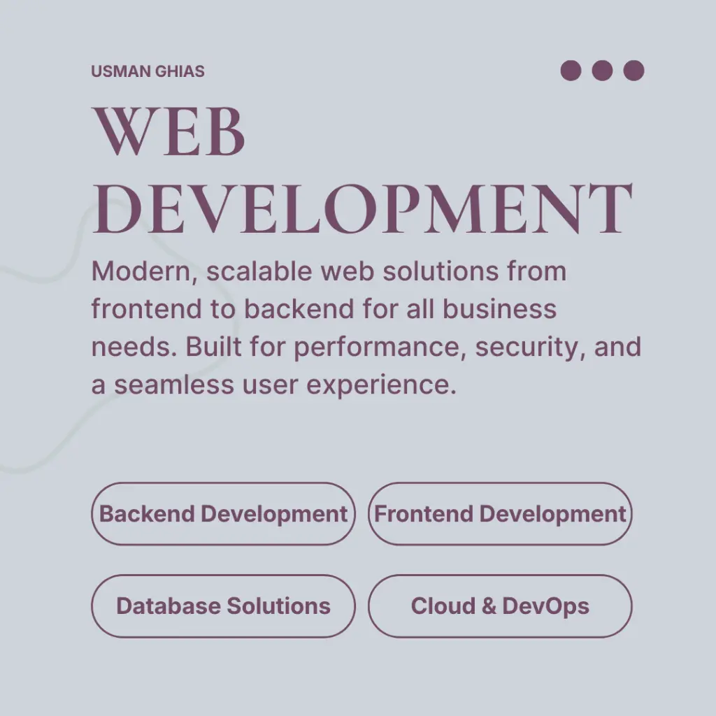 Web App Development