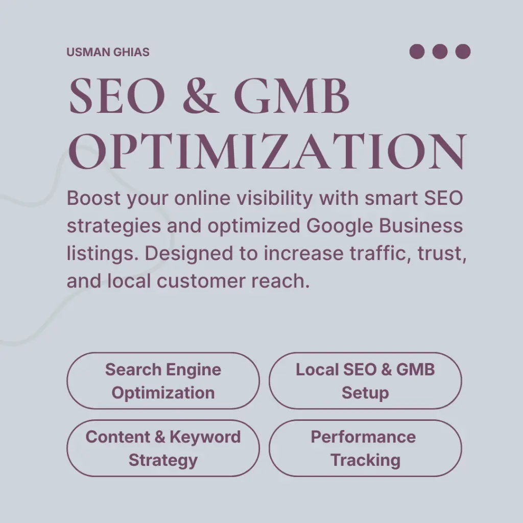 SEO & GMB Optimization