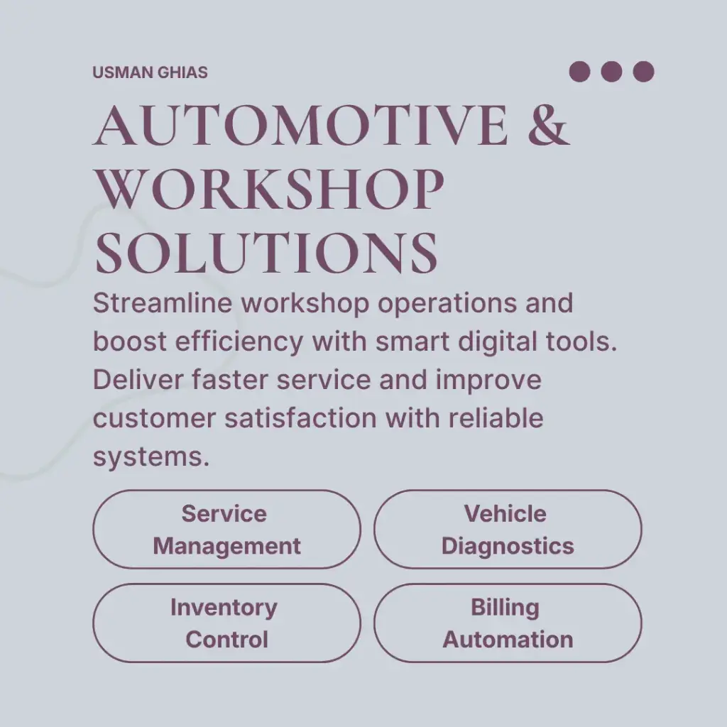 Automotive & Workshop Management Solutions