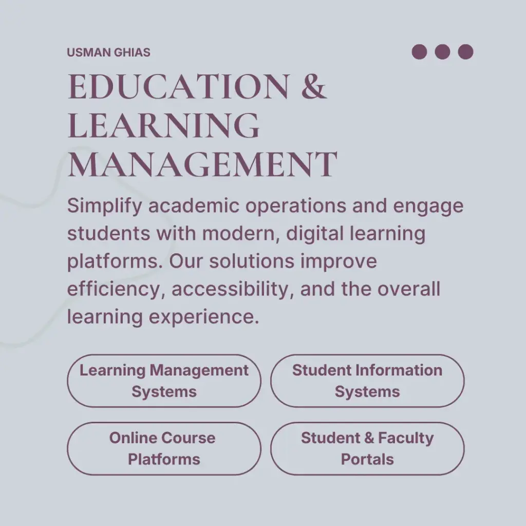 Education & Learning Management Solutions